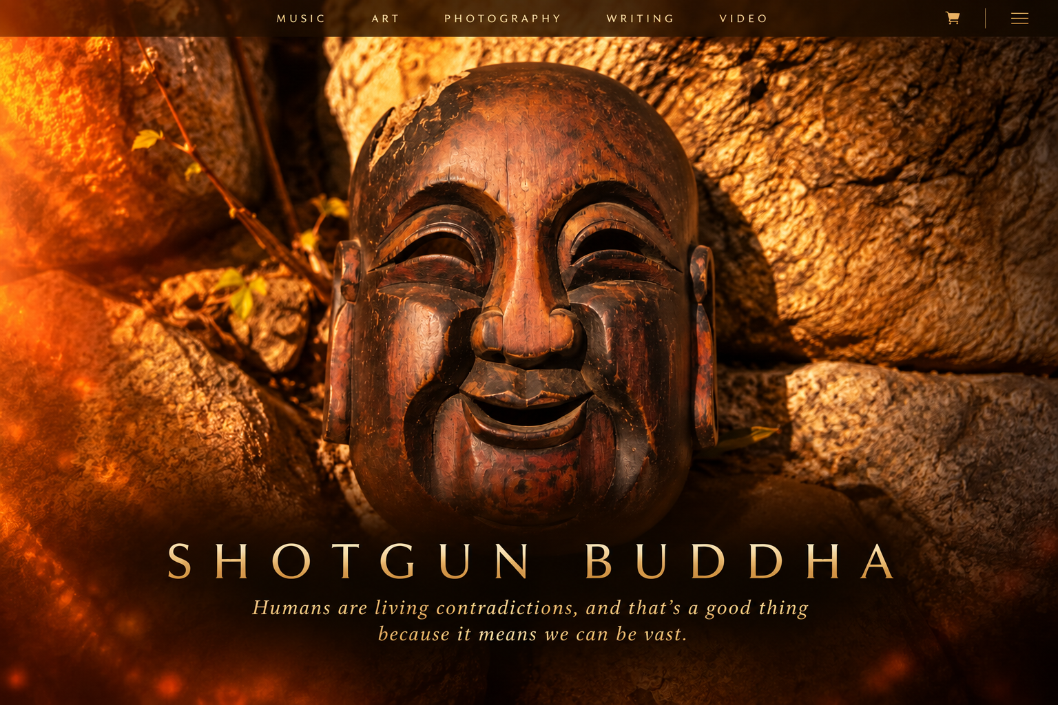 Shotgun Buddha — Humans are living contradictions, and that's a good thing because it means we can be vast.